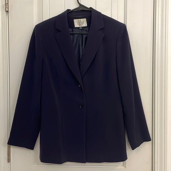 Le Suit petite jacket size 10P blue - Picture 1 of 5
